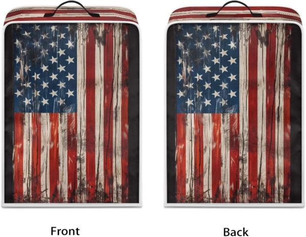 Old American Flag Coffee Maker Covers with Top Handle Portable Covers Anti - Image 3