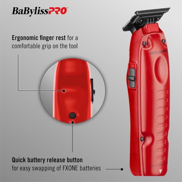 BaBylissPRO FXONE LO-PROFX Professional Cordless Clippers and Trimmers with - Image 5