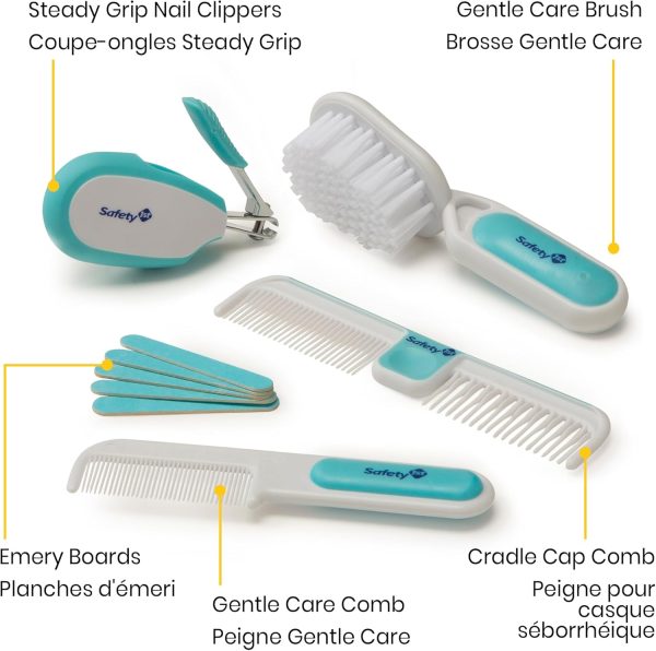 Safety 1st Deluxe 25-Piece Baby Healthcare and Grooming Kit (Arctic Blue) - Image 5