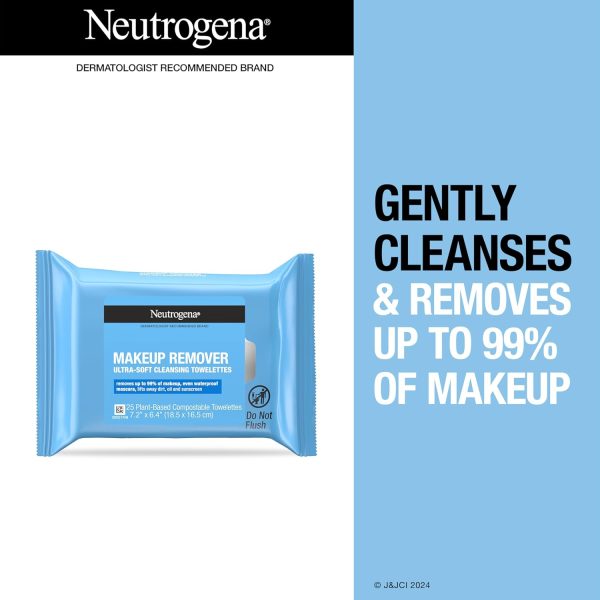Neutrogena Makeup Remover Wipes, Individually Wrapped Daily Face Wipes for - Image 2