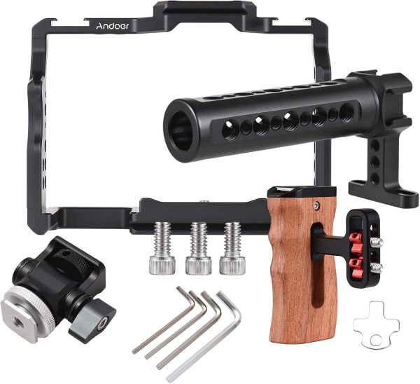 Andoer Camera Rig Stabilizer Aluminum Alloy for Sony A7IV/ A7III/ A7II/ A7R - Image 7