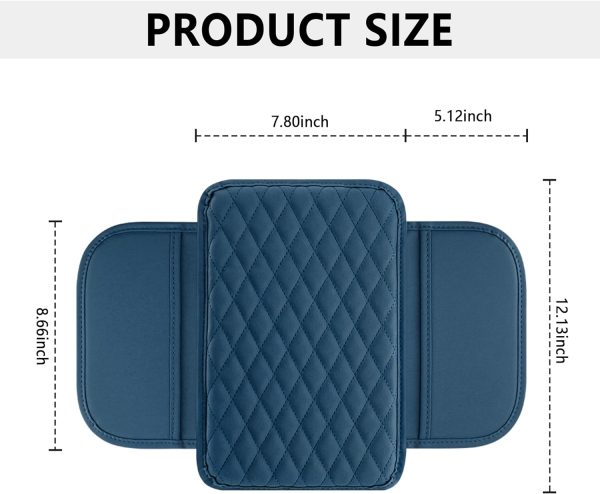Upgraded Car Center Console Cover,Microfiber Leather Car Armrest Cover - Image 2