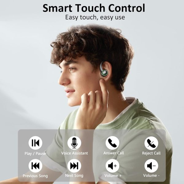 Wireless Earbuds Sports, Bluetooth 5.4 Headphones, 50H Playback Over-Ear - Image 6
