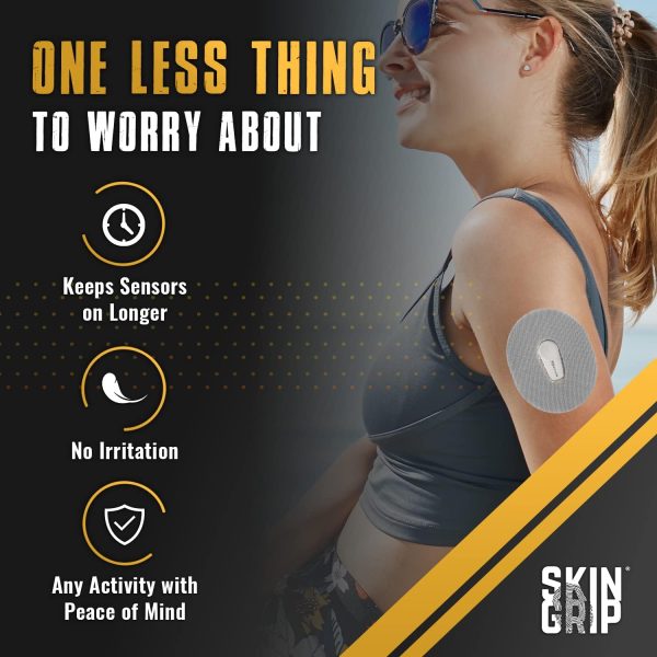 Skin Grip Adhesive Patches for Dexcom G6 CGM (20-Pack), Waterproof & - Image 3