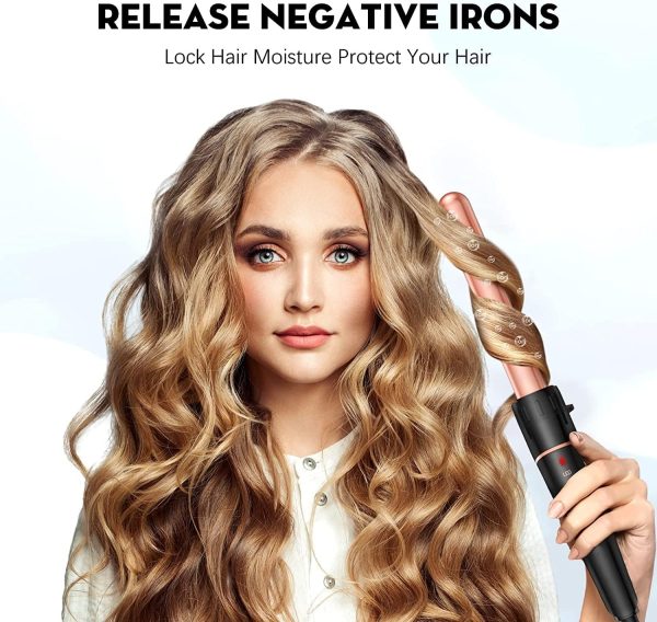 Long Barrel Curling Iron Wand Set, BESTOPE PRO 6 in 1 Curling Wand Set with - Image 8