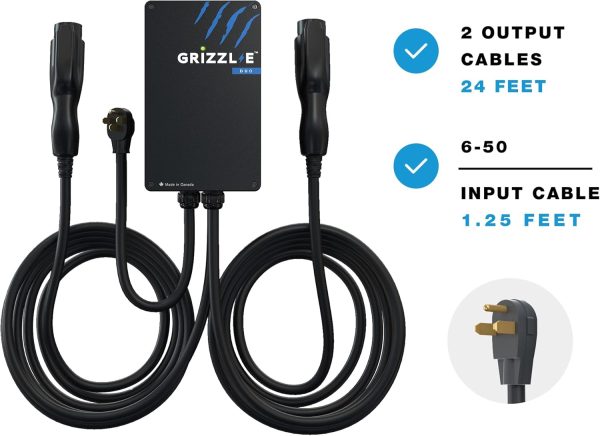 Grizzl-E Duo Level 2 Plug in EV Charger, up to 40 Amp, Two 24 feet Premium - Image 3