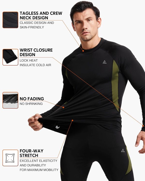 CL convallaria Thermal Underwear Long Johns Set Mens Winter Hunting Gear - Image 2
