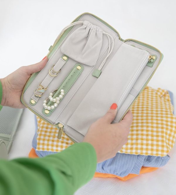 Travel Jewelry Organizer Case - for Tangle-Free Necklaces, Earrings, Rings, - Image 2