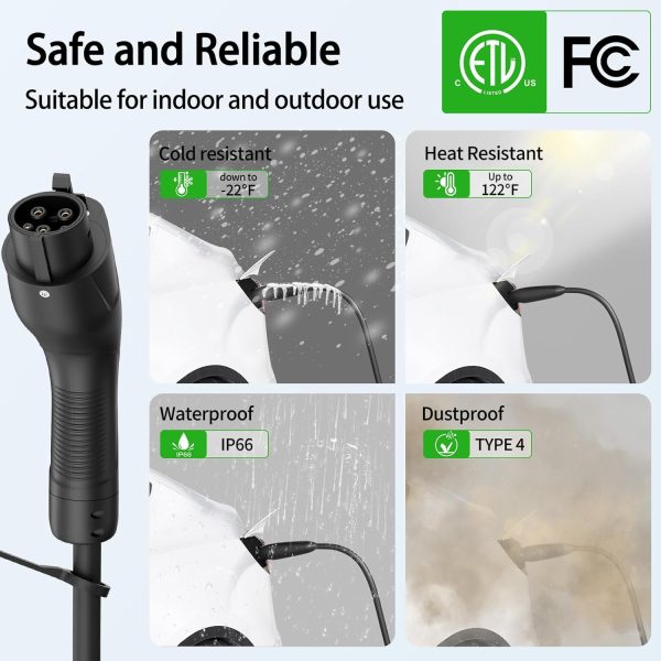 Level 1/2 EV Charger, WiFi APP, 16A 110V-240V NEMA 6-20 & NEMA 5-15 Plug - Image 7