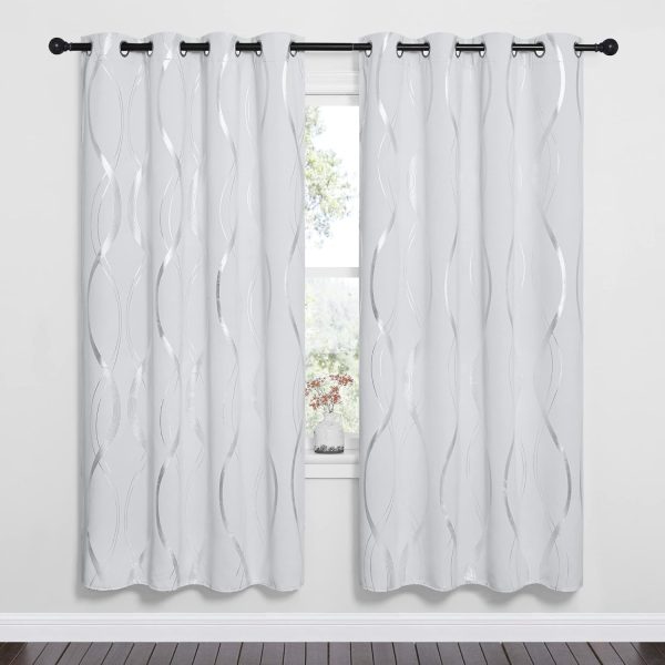 NICETOWN Room Darkening Curtains for Living Room - Easy Care Solid Thermal - Image 2