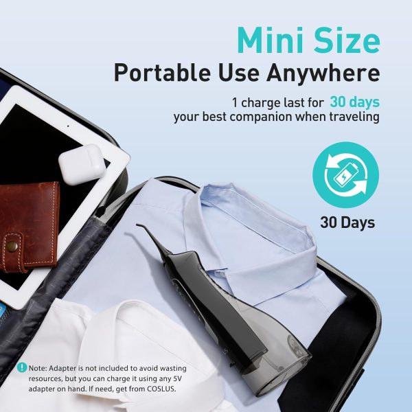 COSLUS Water Dental Flosser Teeth Pick: Portable Cordless Oral Irrigator - Image 5