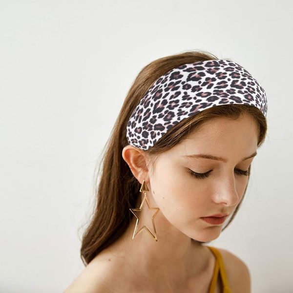 YARIEW Leopard Print Headbands for Women Girls 2 Pcs Wide Headband Non Slip - Image 4