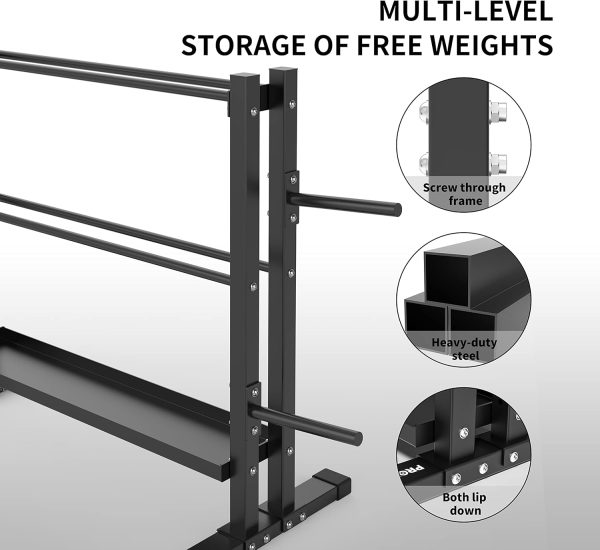PROIRON Kettlebell Dumbbell Rack - Image 3