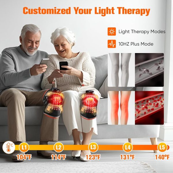 Upgraded Red Light Therapy Knee Brace - Knee Massager with 4 Vibration - Image 4