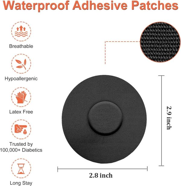 Sensor Covers for Freestyle Libre, 30 PCS Waterproof & Sweatproof Sensor - Image 2