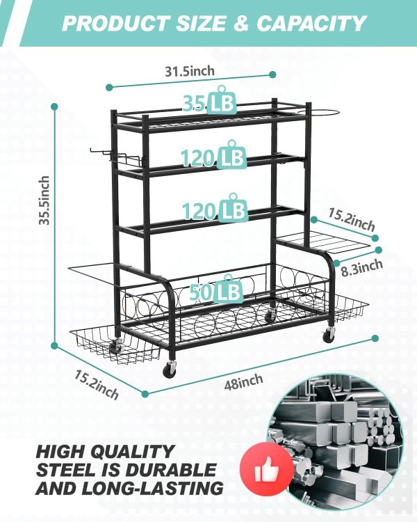 Dumbbell Rack, Weight Rack for Home Gym Dumbbells, Weight Storage Racks for - Image 8