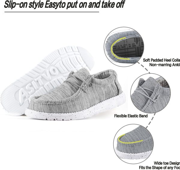 ASITVO Men's Wide Loafers & Slip-ons|Big Size Casual Slip on Walking - Image 3