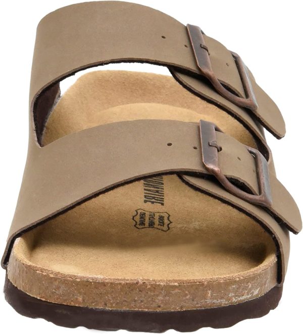 CUSHIONAIRE Men's Lane Cork footbed Sandal with Adjustable Buckle Straps - Image 2