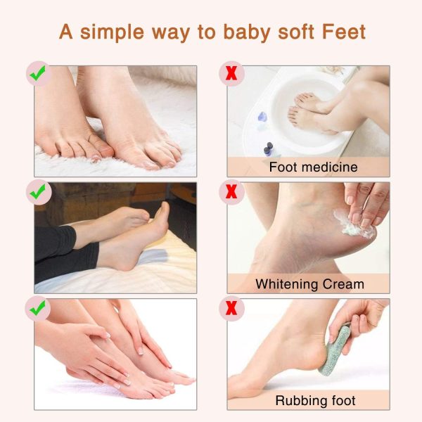 ALIVER Foot Peel Mask 3 Pack, Exfoliator Peel Off Calluses Dead Skin Callus - Image 8