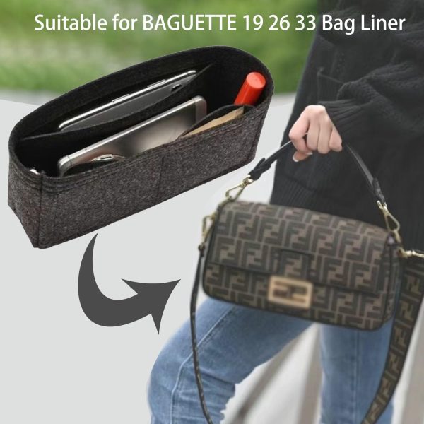 Chispee Softened Felt Purse Organizer Insert for Tote, Baguette, Longchamp - Image 4