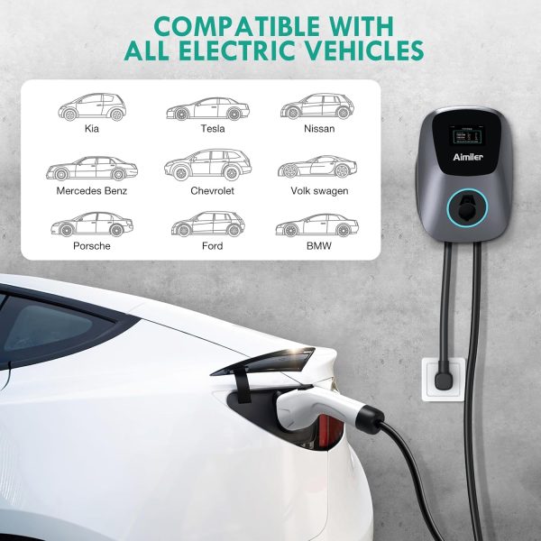 EV Charger Level 2, 48A 240V Electric Vehicle Charger with NEMA 14-50 Plug, - Image 6