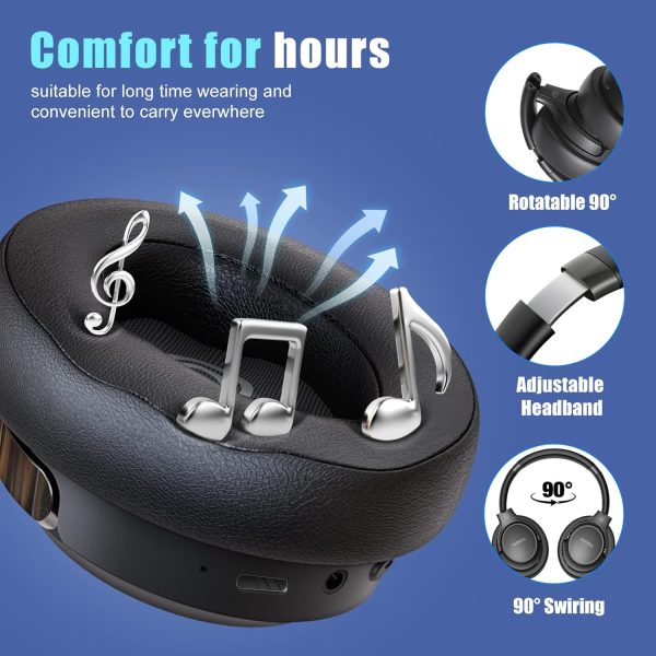 BERIBES Bluetooth Headphones Over Ear, 65H Playtime and 6 EQ Music Modes - Image 4