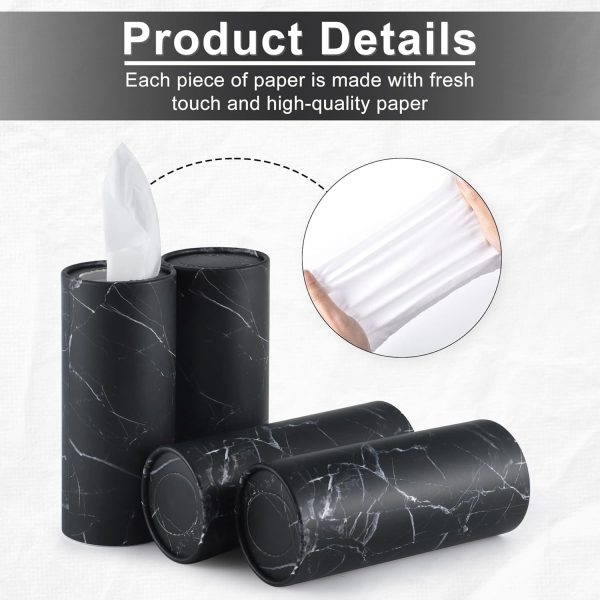 SINGARO Car Tissue Holder, 4 Pack Car Cup Holder Facial Tissues with - Image 3