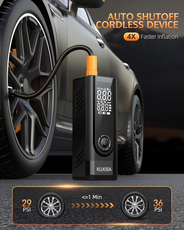 Tire Inflator Portable Air Compressor - 180PSI Air Compressor with Tire - Image 3