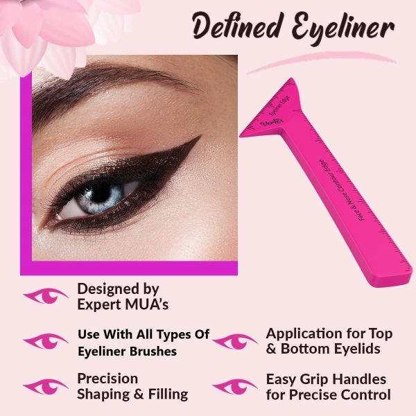 Eyeliner Stencils Pencil Liquid Waterproof Tool For Liner Makeup Brush Pen - Image 4