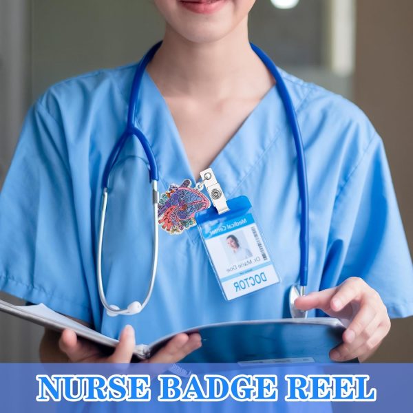 Nurse Badge Reel, Retractable Cute Badge Reels Nursing, Medical Assistant - Image 8