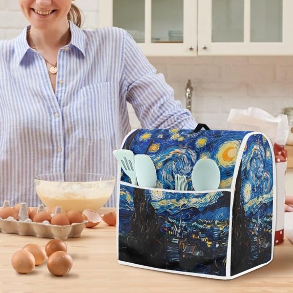 Cozeyat Starry Night Stand Mixer Dust Cover With Pocket Soft Easy To Clean - Image 4