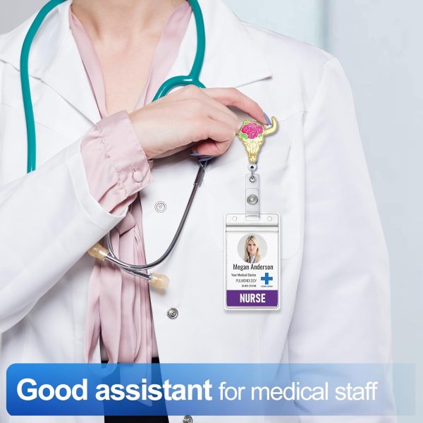 Plifal Badge Reel Holder Retractable with ID Clip for Nurse Nursing Name - Image 7