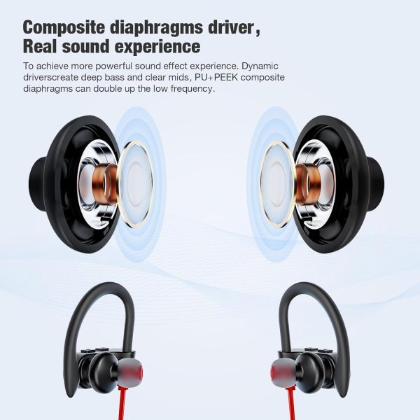 Bluetooth Headphones Wireless Earbuds 16H Playtime Wireless Headphones IPX7 - Image 3