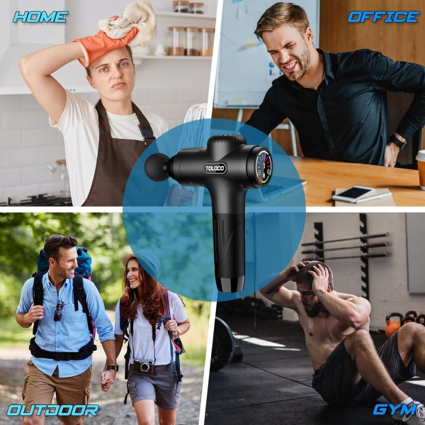 TOLOCO Massage Gun, Massage Gun Deep Tissue, Percussion Massage Gun with 10 - Image 6