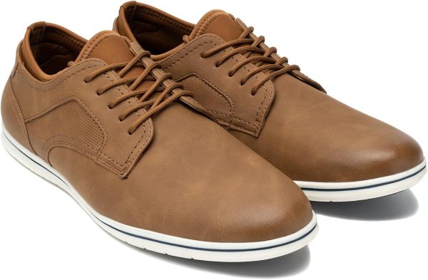 Cestfini Mens Casual Dress Shoes Brown Dress Sneakers Comfortable Fashion - Image 3