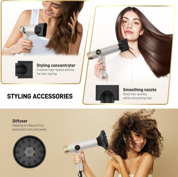 Ionic Hair Dryer with Diffuser - 2000W Professional Dual Voltage Hair Dryer - Image 5