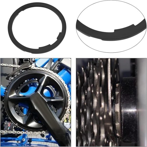 Create idea 2Pcs Bicycle Flywheel Cassette Spacer 1.8mm Flywheel Gasket - Image 3