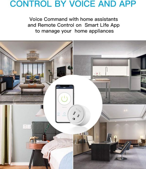 Smart plug 4 Packs, KTMC Mini Wifi Outlet Compatible with Alexa, Google - Image 5