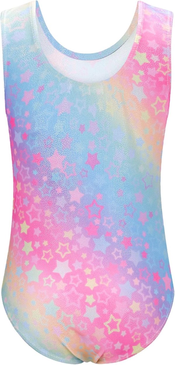 Zaclotre Gymnastics Leotards for Girls Sparkly Sleeveless Dance Unitards - Image 2
