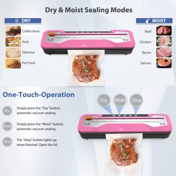 Vacuum Sealer Machine, Automatic Food Vacuum Sealer 5 Modes with 15 Sealer - Image 2