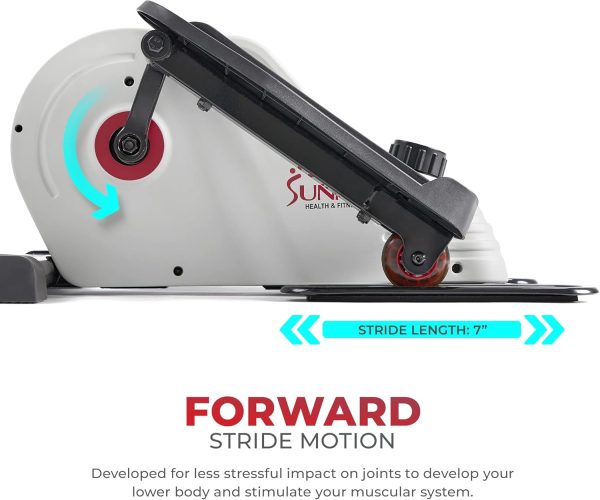 Sunny Health & Fitness Sitting Under Desk Elliptical Exerciser, Portable - Image 3