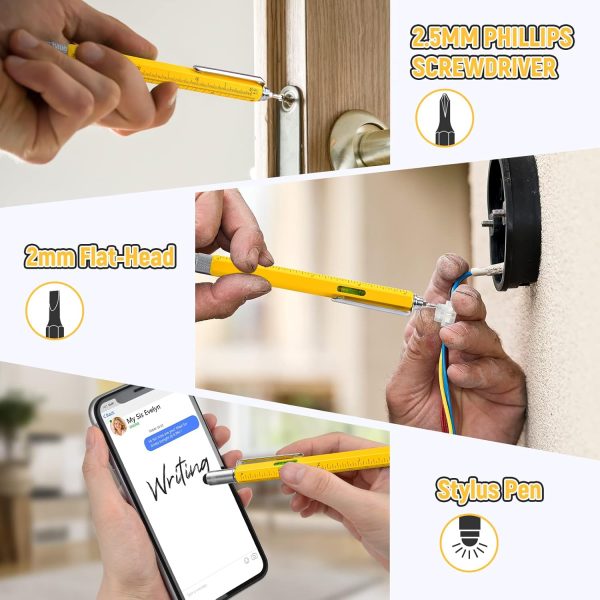 BIIB Stocking Stuffers for Adults Men Him, Multitool Pen Gifts for Men Dad - Image 3