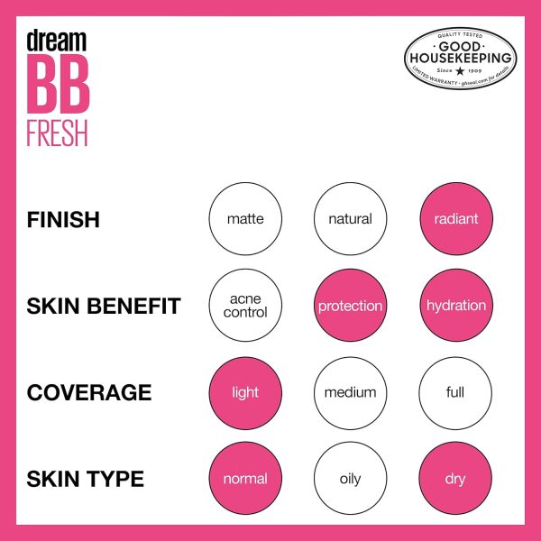 Maybelline Dream Fresh Skin Hydrating BB cream, 8-in-1 Skin Perfecting - Image 7