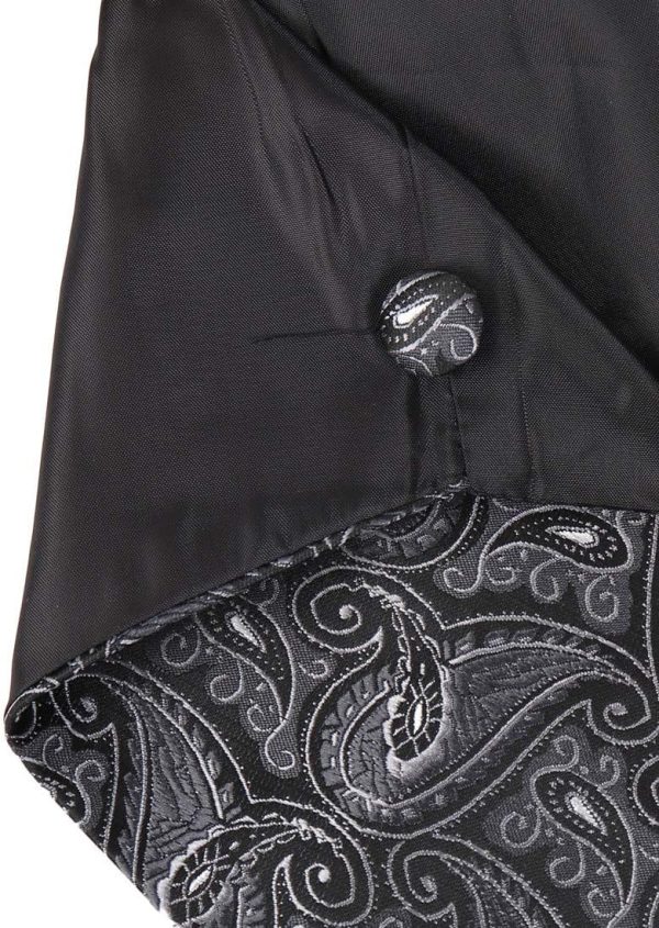 Epoint EGC1B01-03 Multi Mens Paisley Waistcoat Woven Microfiber S-5XL Vest - Image 5