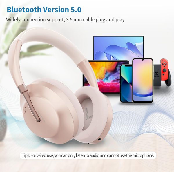 Wireless Bluetooth Headphones Active Noise Cancelling Over-Ear Headphones - Image 5