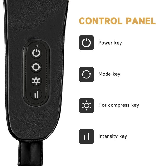 Neck Massager with Heat, Shoulder Massager, Shiatsu Neck and Back Massager, - Image 5