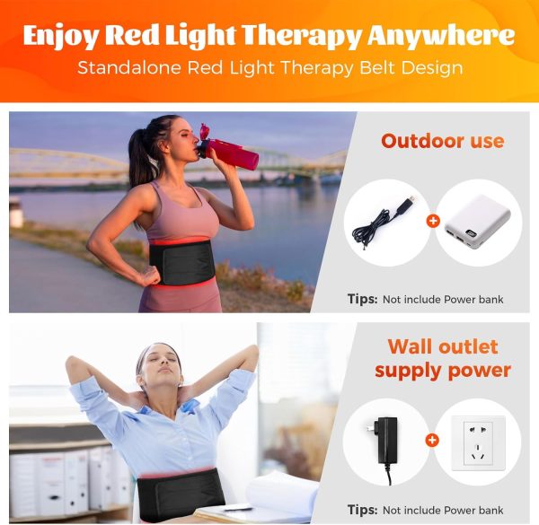 Red Light Therapy for Face and Body, Red Infrared Light Therapy Lamp Belt - Image 5