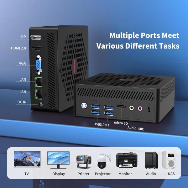 Fanless N100 Mini PC Firewall Micro Appliance,Intel 12th Alder Lake-N100 - Image 4
