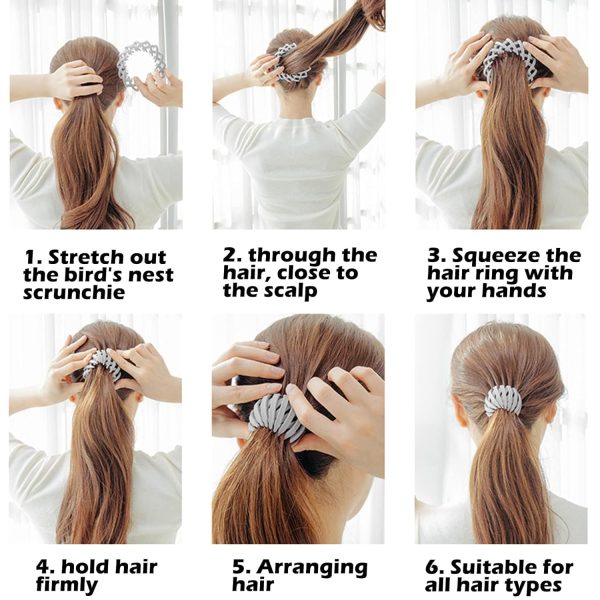 Sizobi Birds Nest Magic Hair Clip,Hair Ties Hair Clips For Women,Hair - Image 4