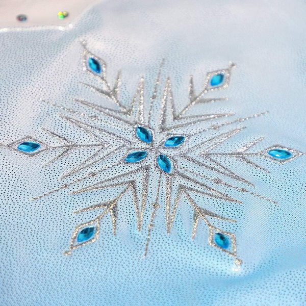 HOZIY Leotards for Girls Gymnastics Kids Children Biketard Snowflake Ribbon - Image 4